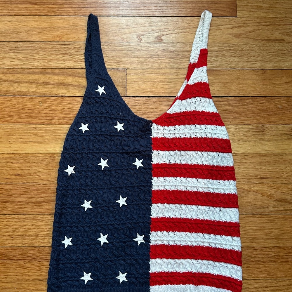 Patriotic Knit Tank Top